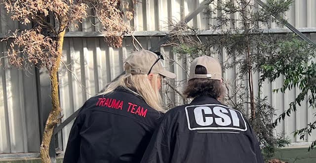 Wildlife crime scene training session